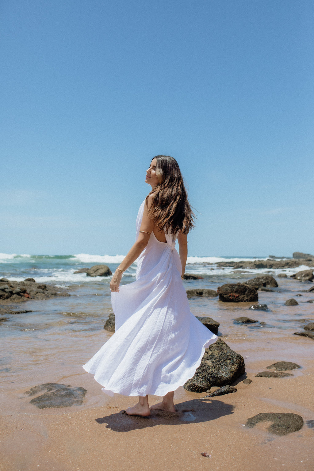 Brianna Dress white