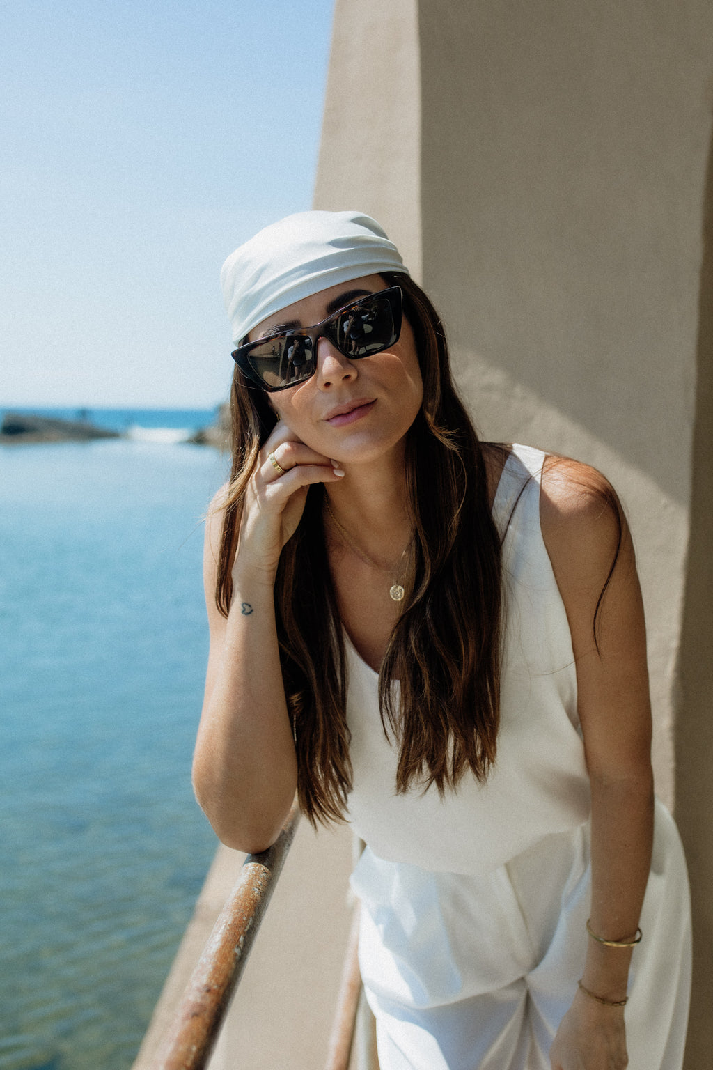 Leighton Scarf white