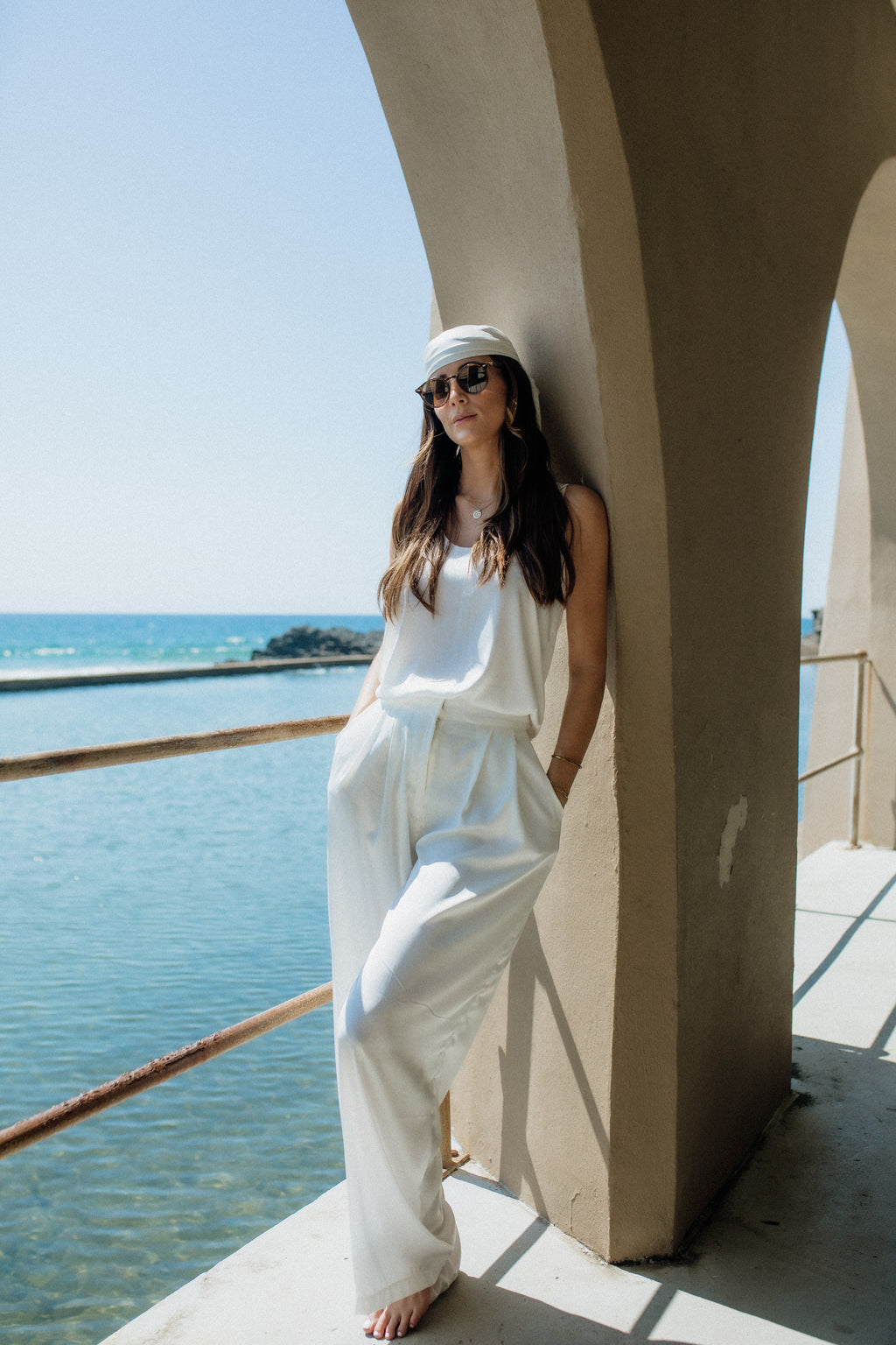 Leighton Scarf white